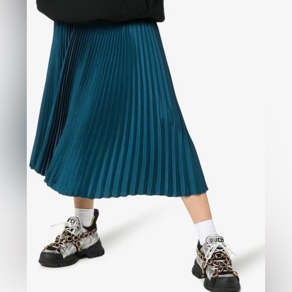 New Gucci Flashtrek Chunky Silver Sneakers with Removable Crystals Size 7 - Picture 11 of 11